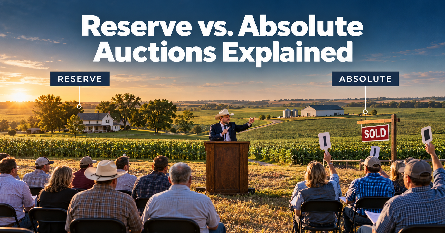 Reserve vs. Absolute Auctions Explained for Kansas Sellers